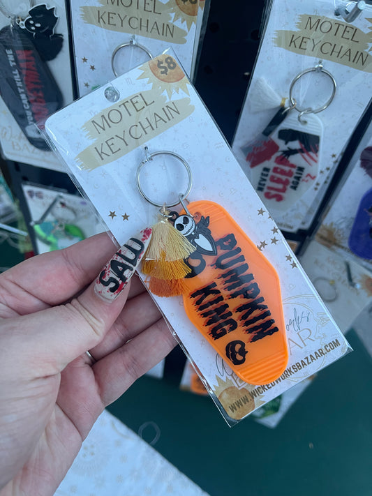 Pumpkin King - Motel Keychain