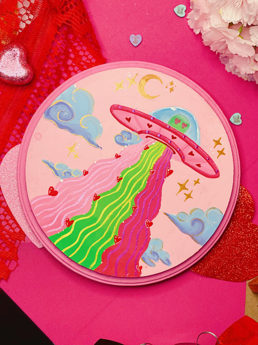 Love UFO - Handpainted Plaque (PRE-ORDER)