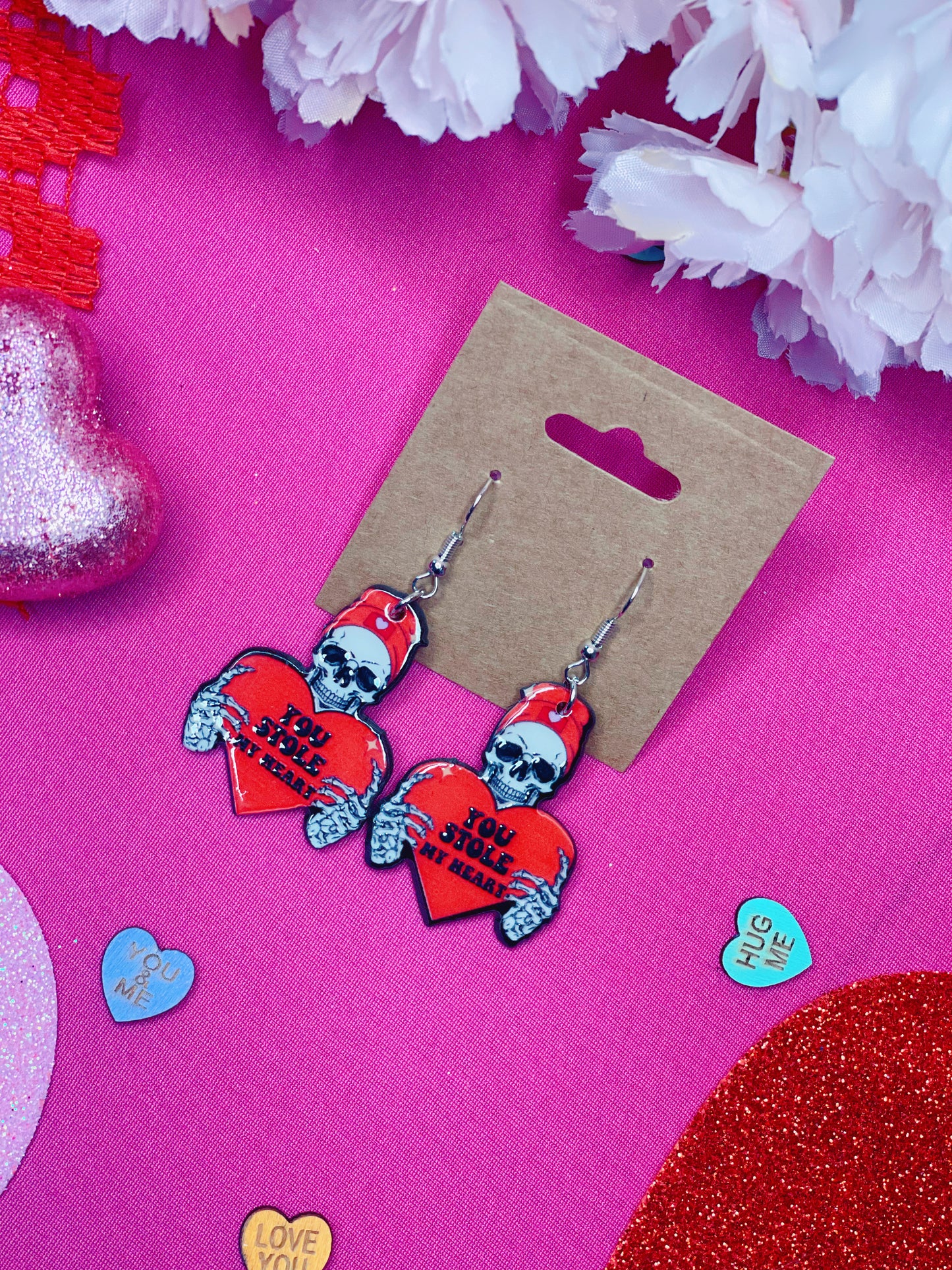 You Stole My Heart - Dangle Earrings