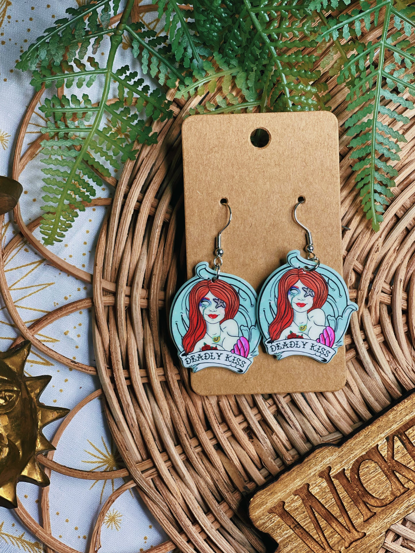 Zombie Mermaid - Dangle Earrings