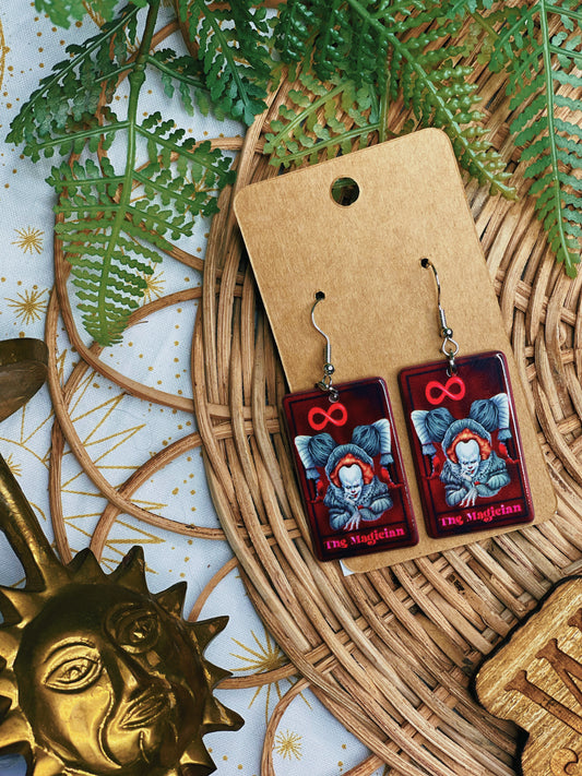 Horror Tarot The Magician - Dangle Earrings