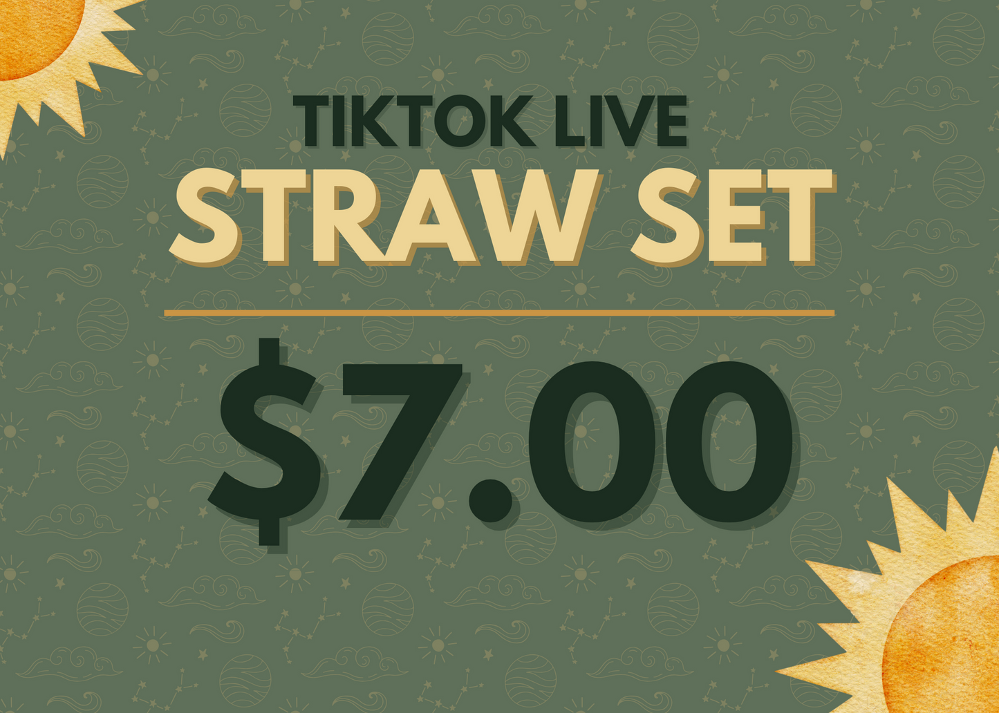 TIKTOK LIVE - STRAW SET - YOU PICK