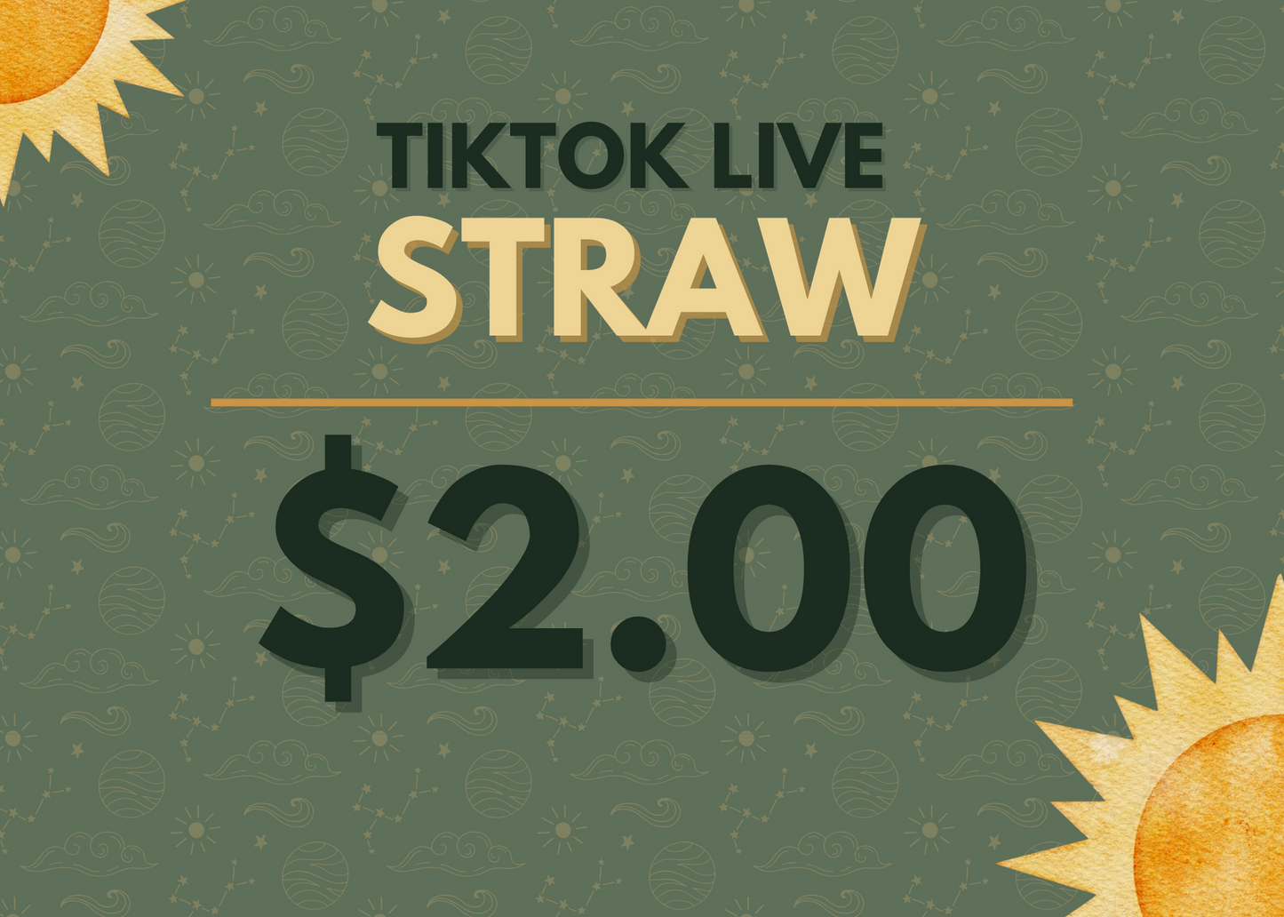 TIKTOK LIVE - STRAW - YOU PICK