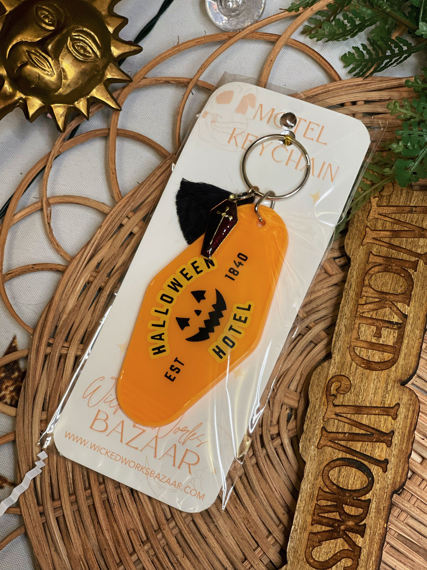 Halloween Hotel - Motel Keychain