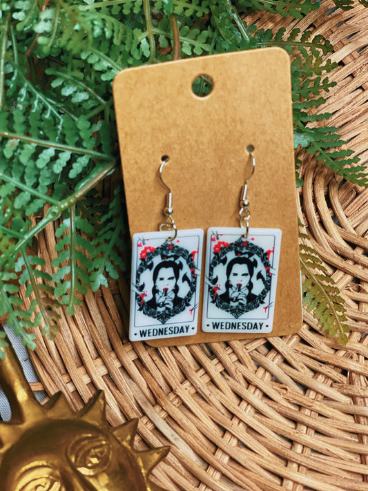 Wednesday Card - Dangle Earrings