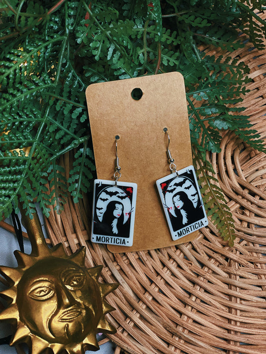 Vintage Morticia - Dangle Earrings