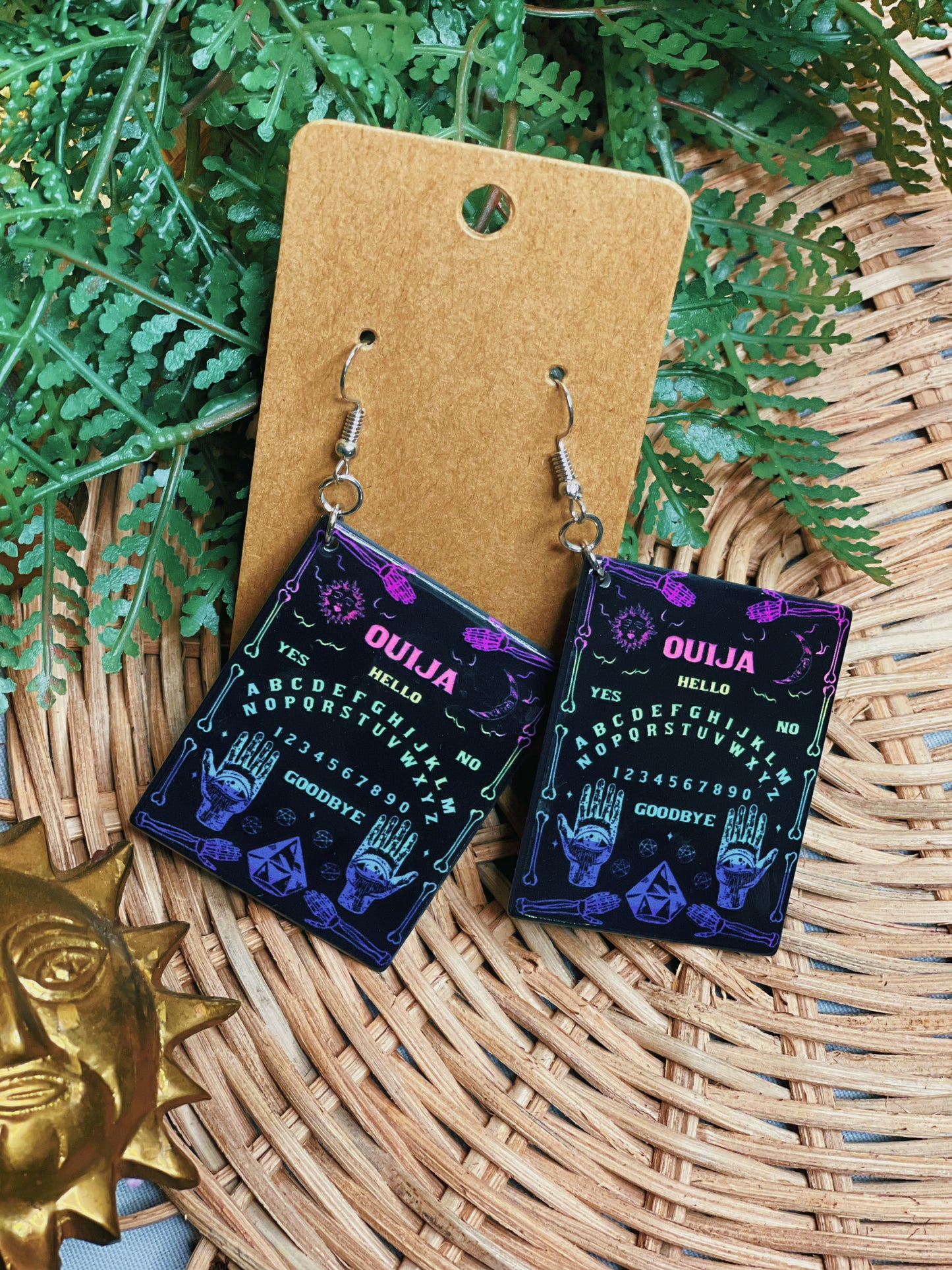 Rainbow Ouija - Dangle Earrings