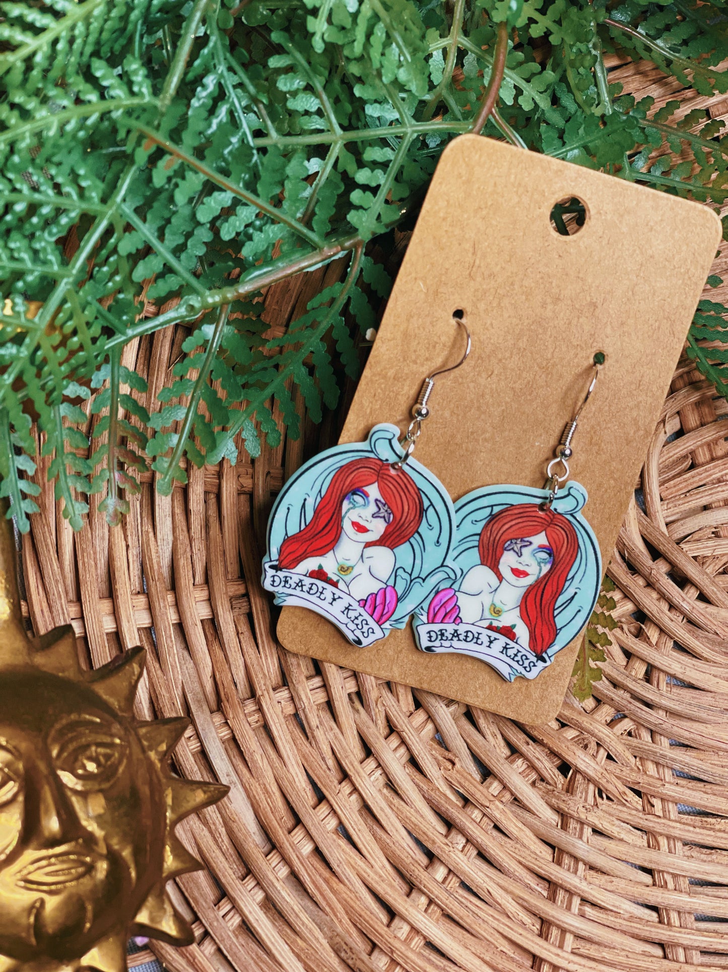 Zombie Mermaid - Dangle Earrings