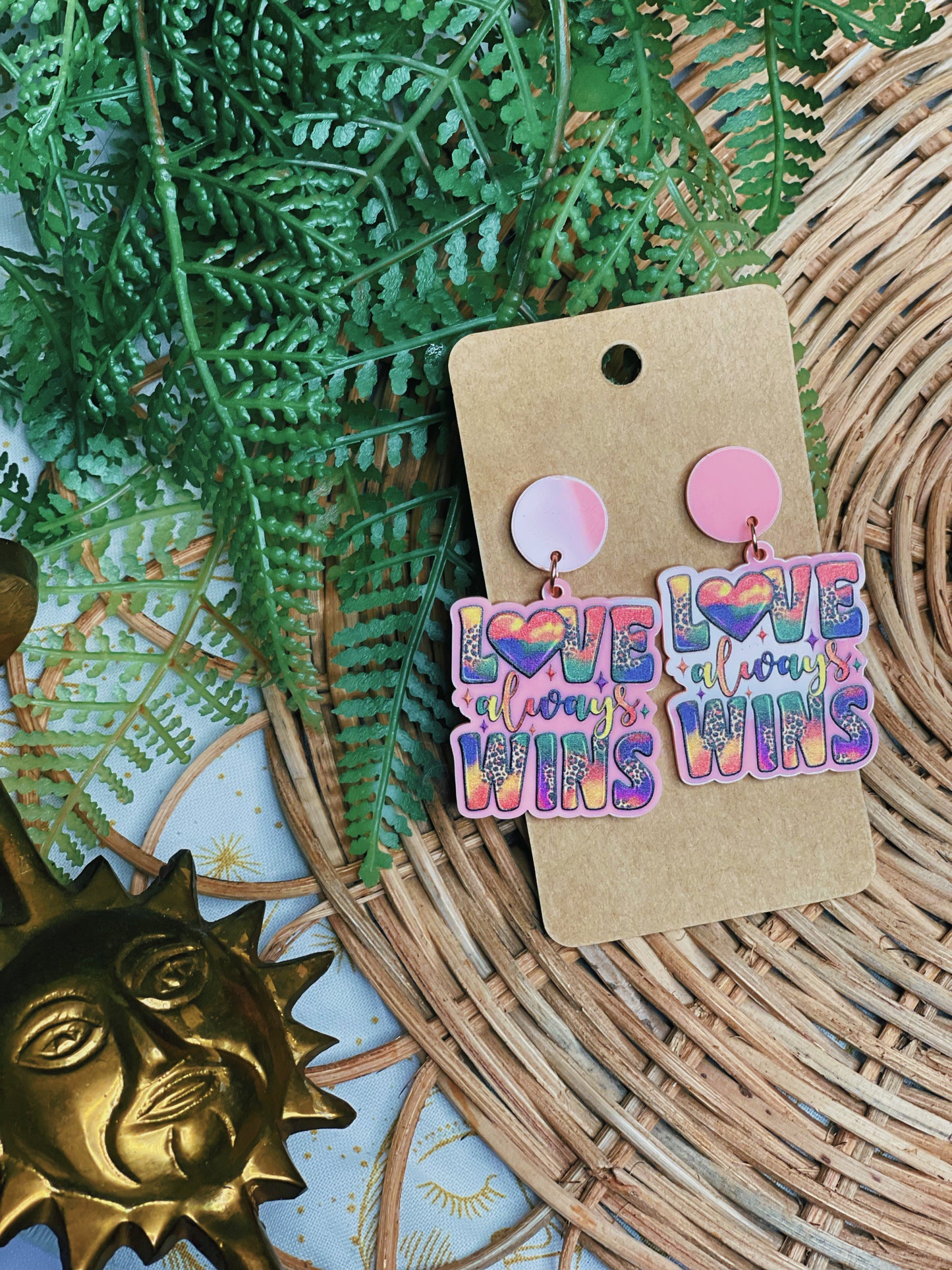 Love Always Wins - Dangle Earrings