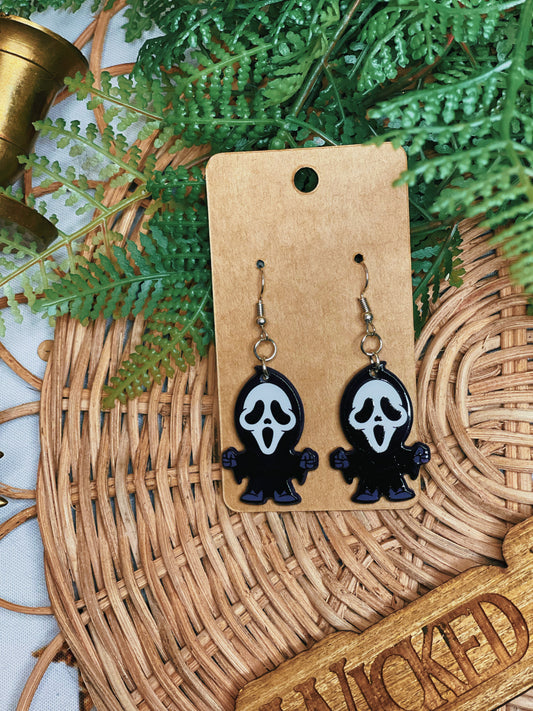 Cute Ghostface - Dangle Earrings