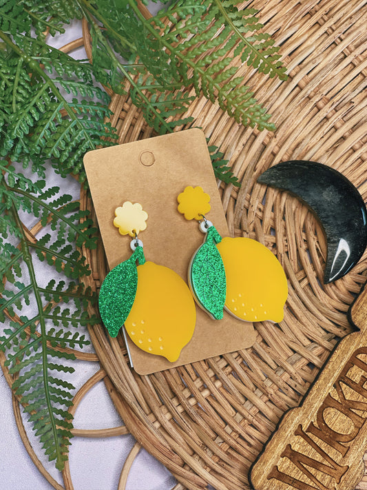 Lemons - Dangle Earrings