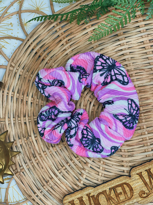 Purple Butterfly - Scrunchie