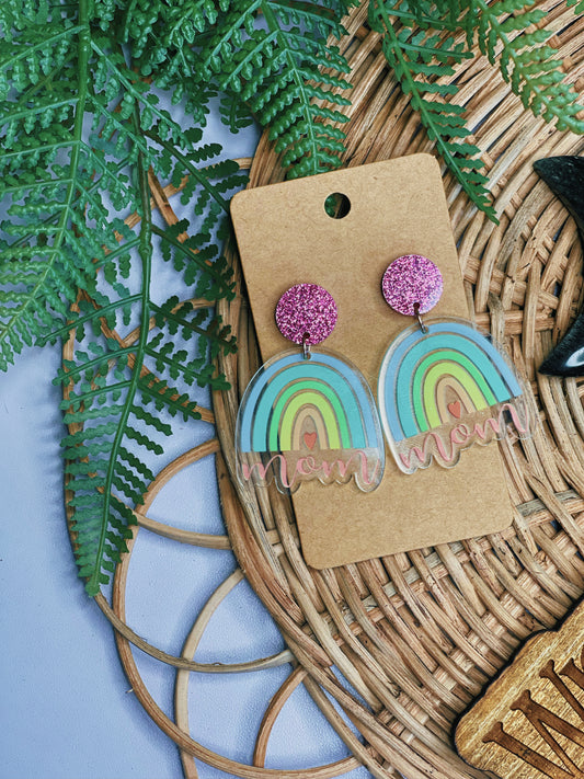 Mom Rainbow - Dangle Earrings