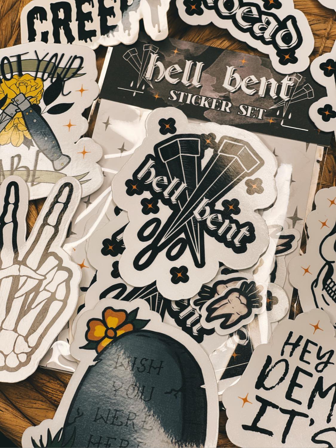 Hell Bent - XL Sticker set