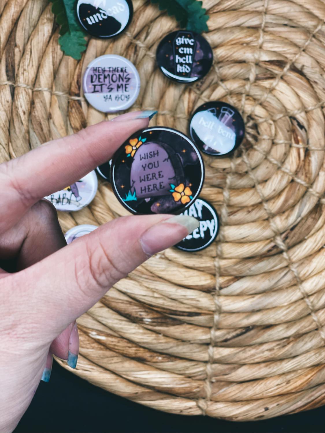 Hell Bent - Button Set of 9