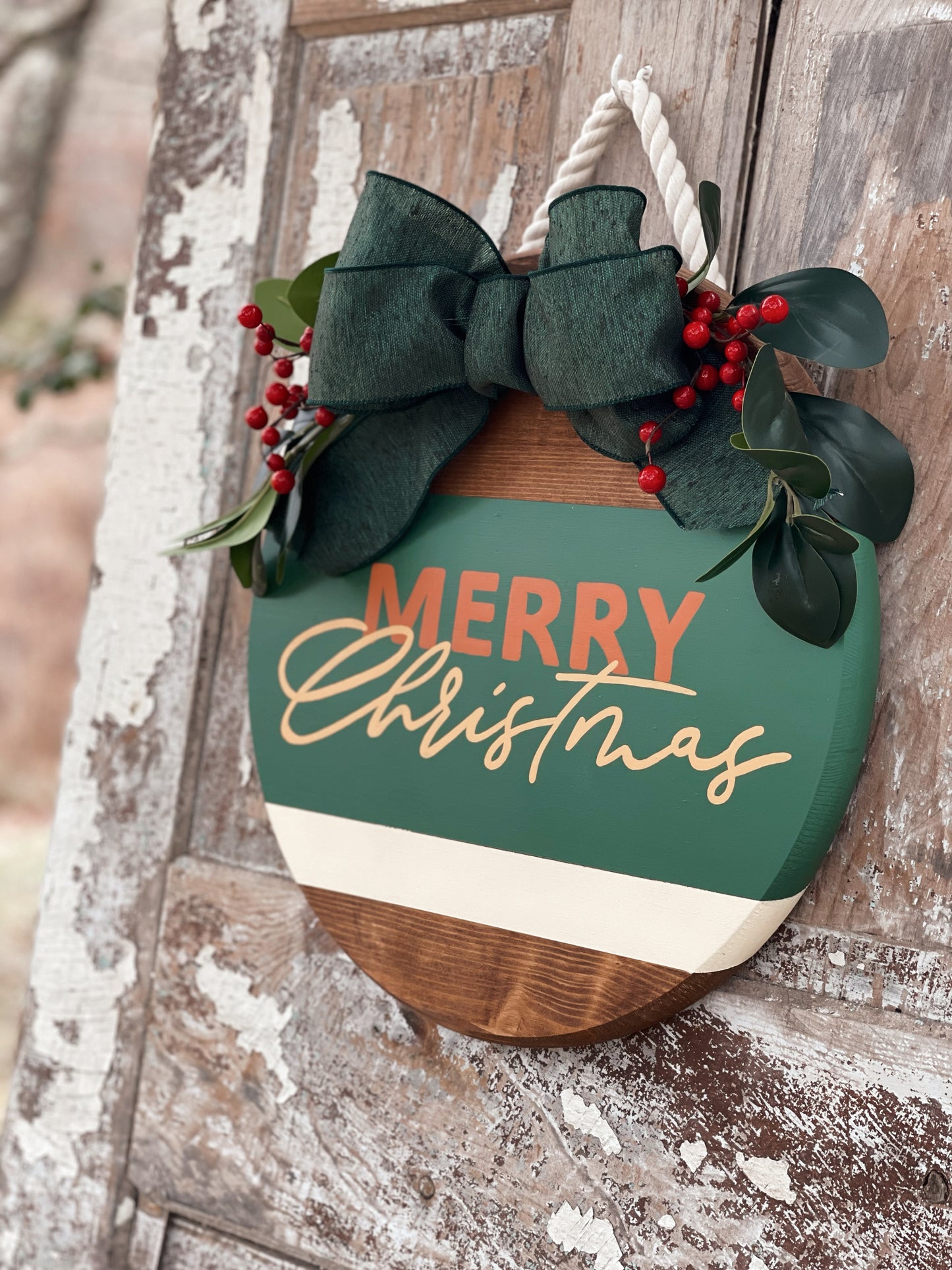 A Sage Christmas - Circle Door Hanger