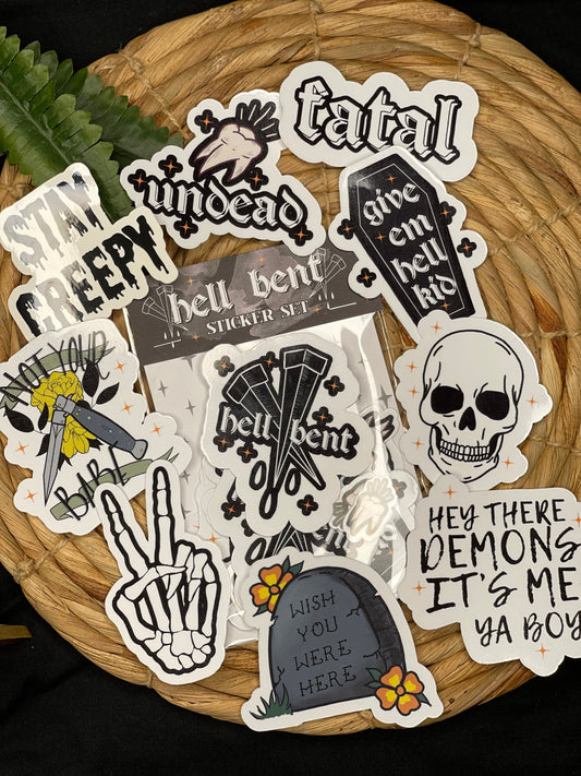 Hell Bent - XL Sticker set
