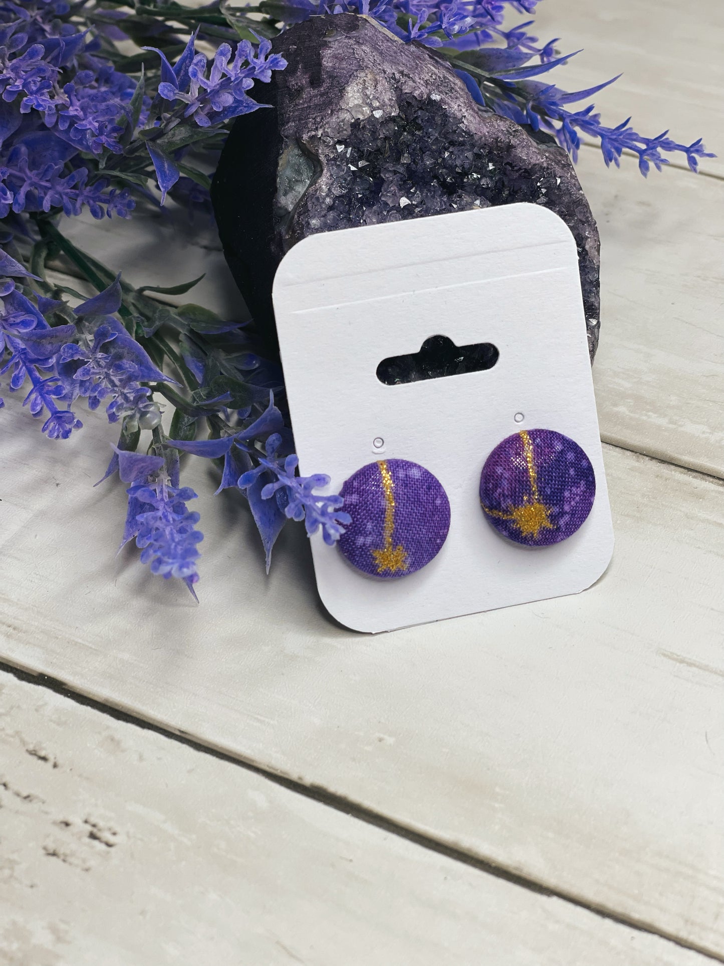 Celestial - Button Earrings