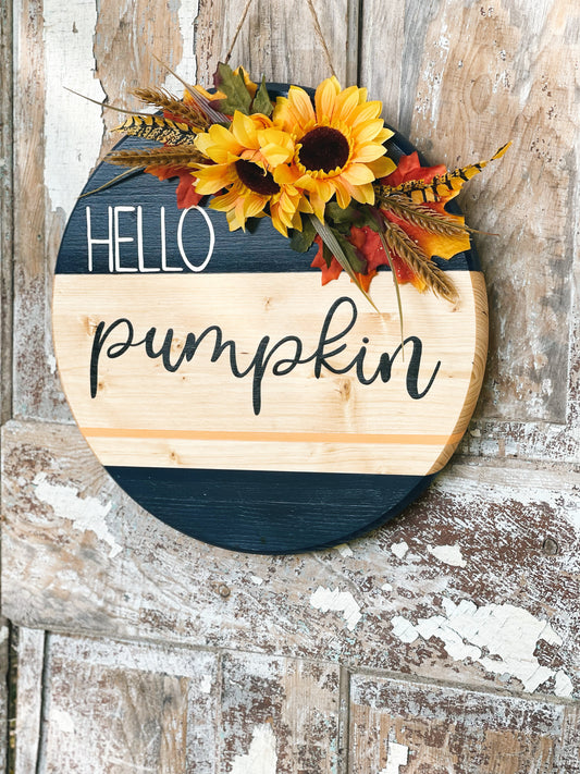 Hello Pumpkin - Door Hanger (PRE-ORDER)