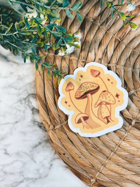 Yellow Mushroom - Sticker