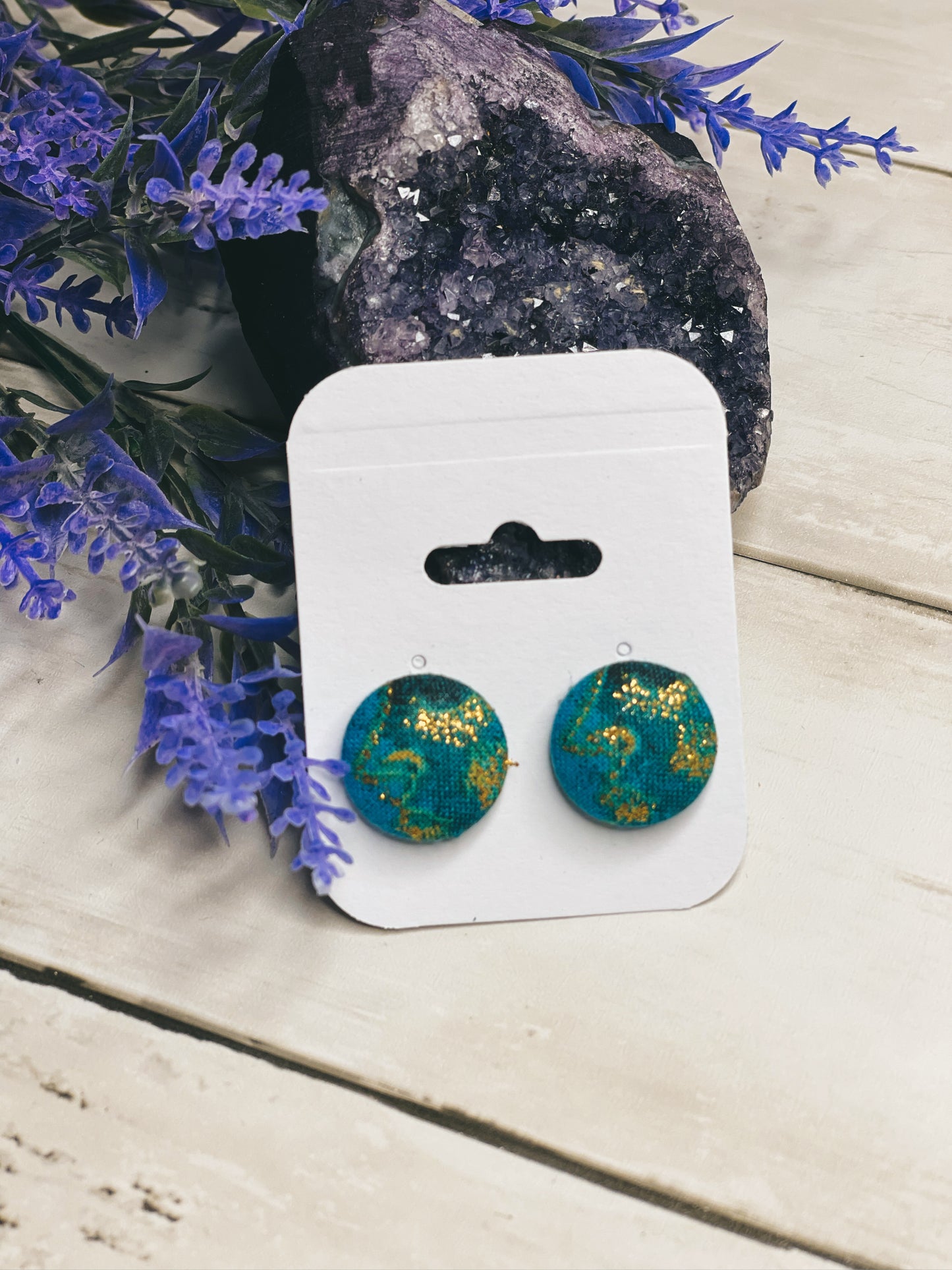 Celestial - Button Earrings