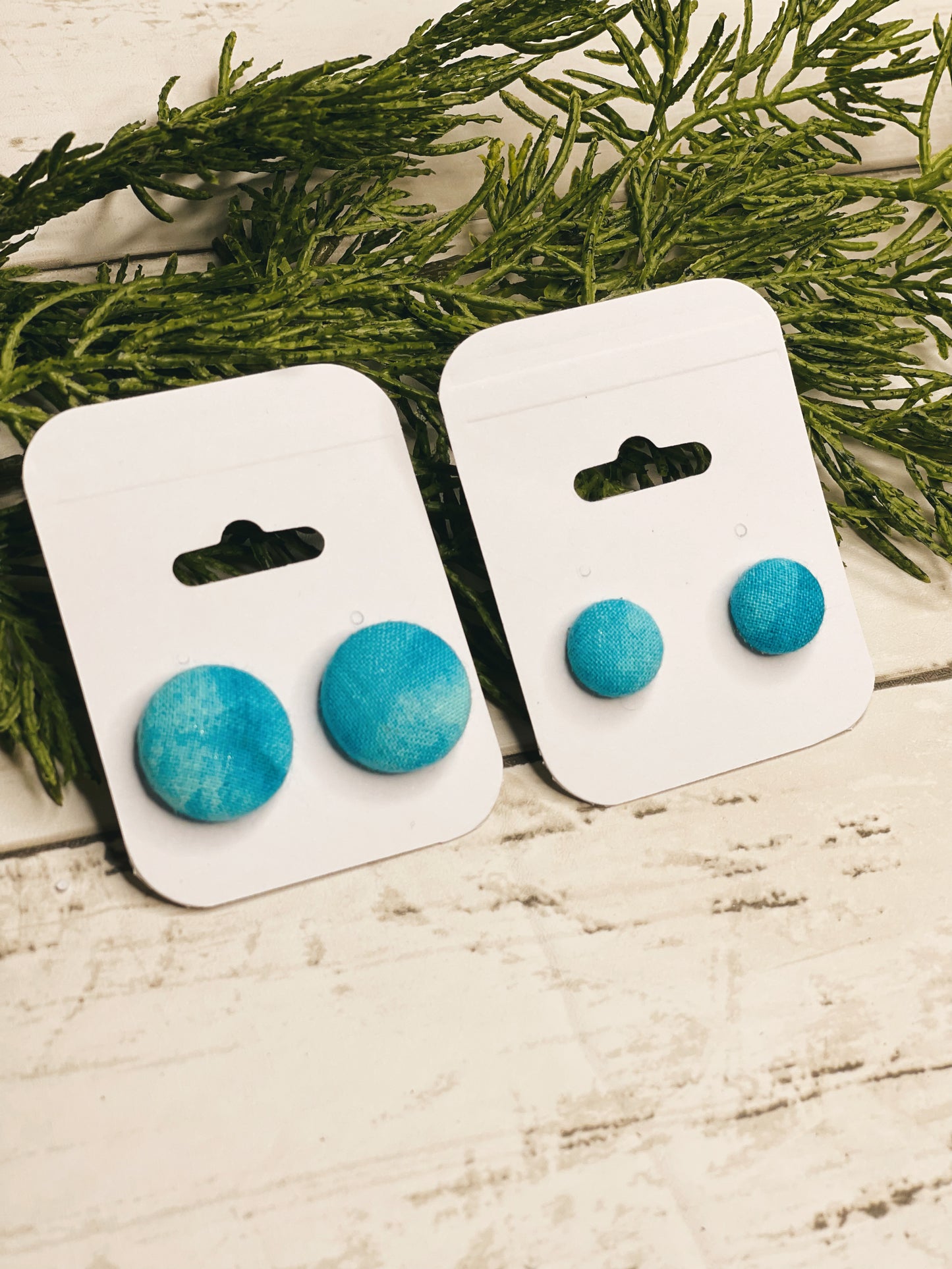 Tie-Dye - Button Earrings