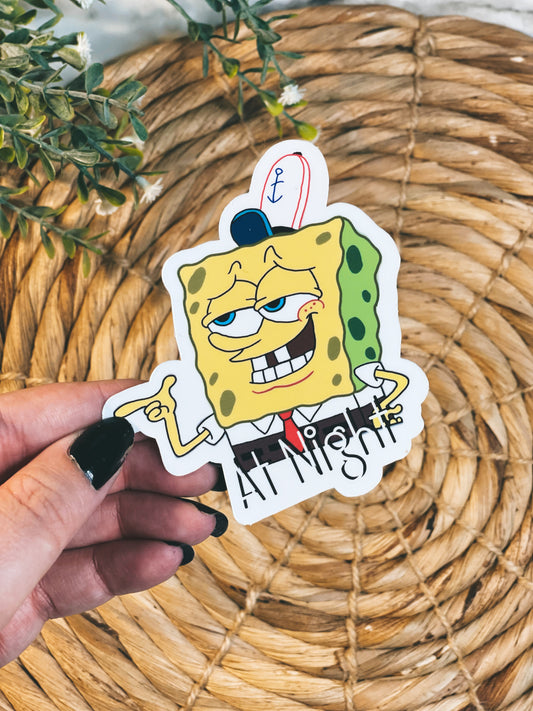 At Night - Sticker