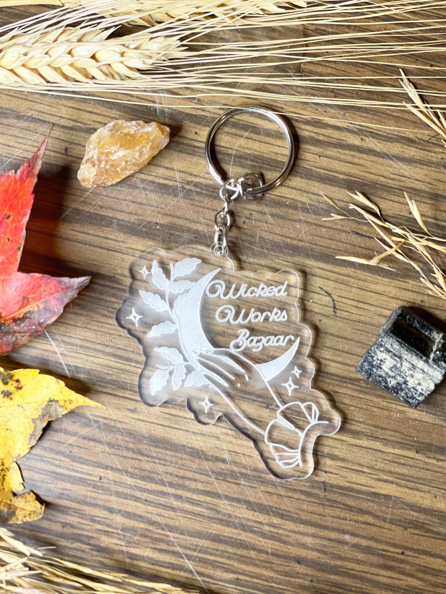 Wicked Works Bazaar Logo - Keychain