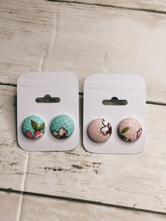 Pioneer Pastel - Button Earrings