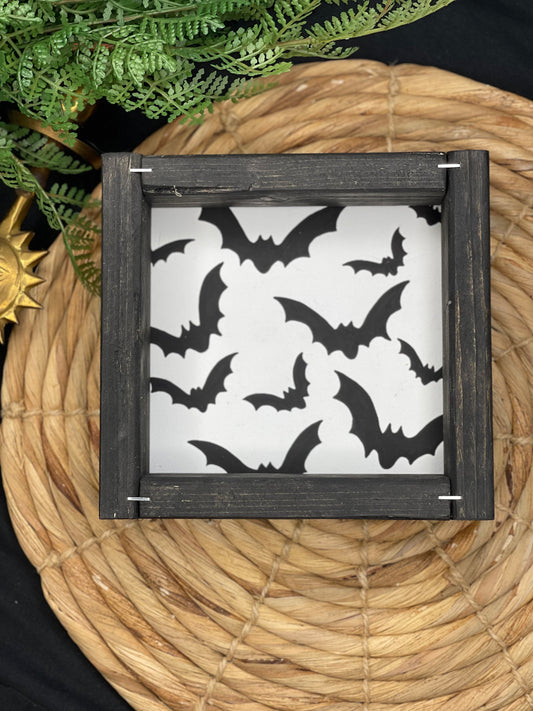 Bats - Framed Mini Sign (PREORDER)