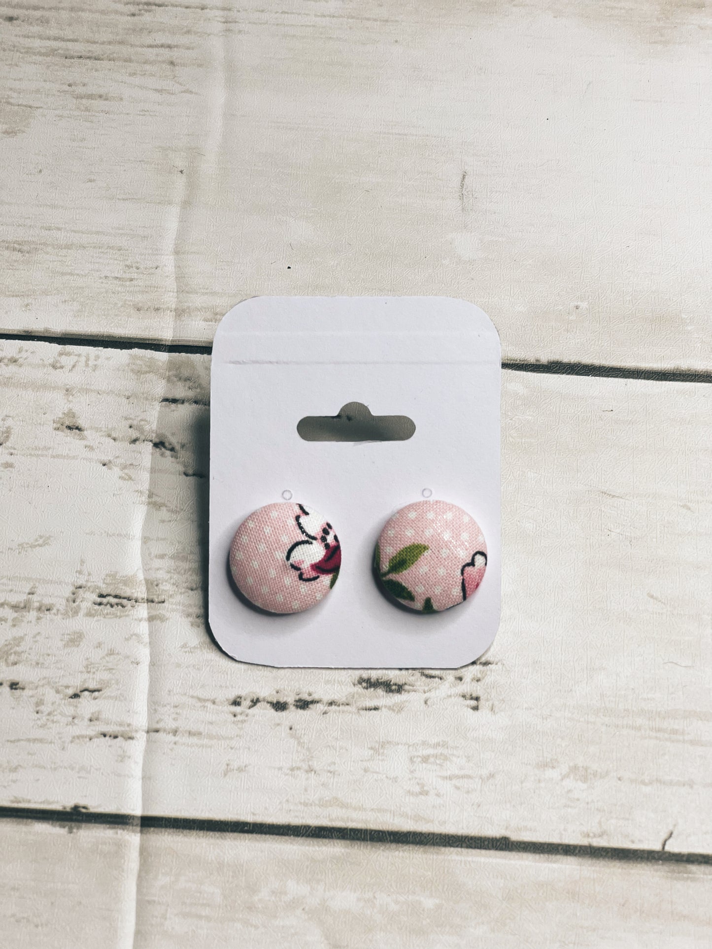 Pioneer Pastel - Button Earrings