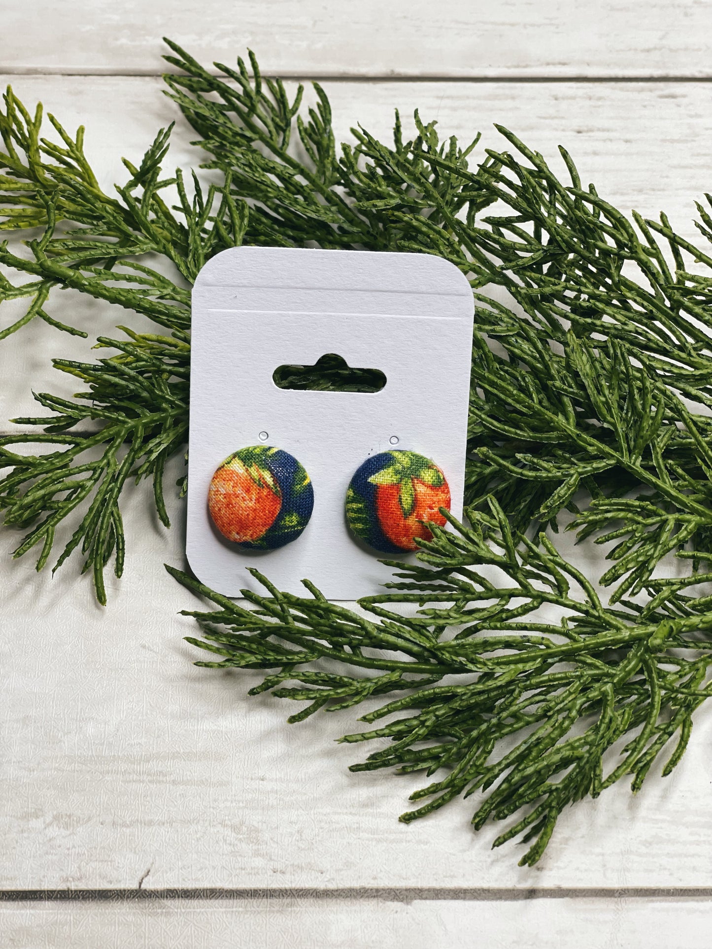 Strawberry Dreams - Spring Button Earrings