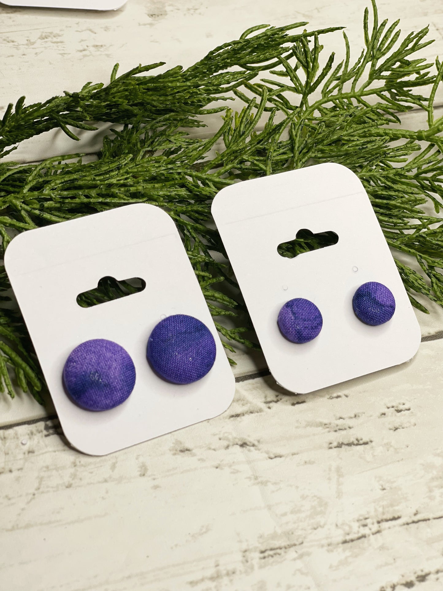 Tie-Dye - Button Earrings