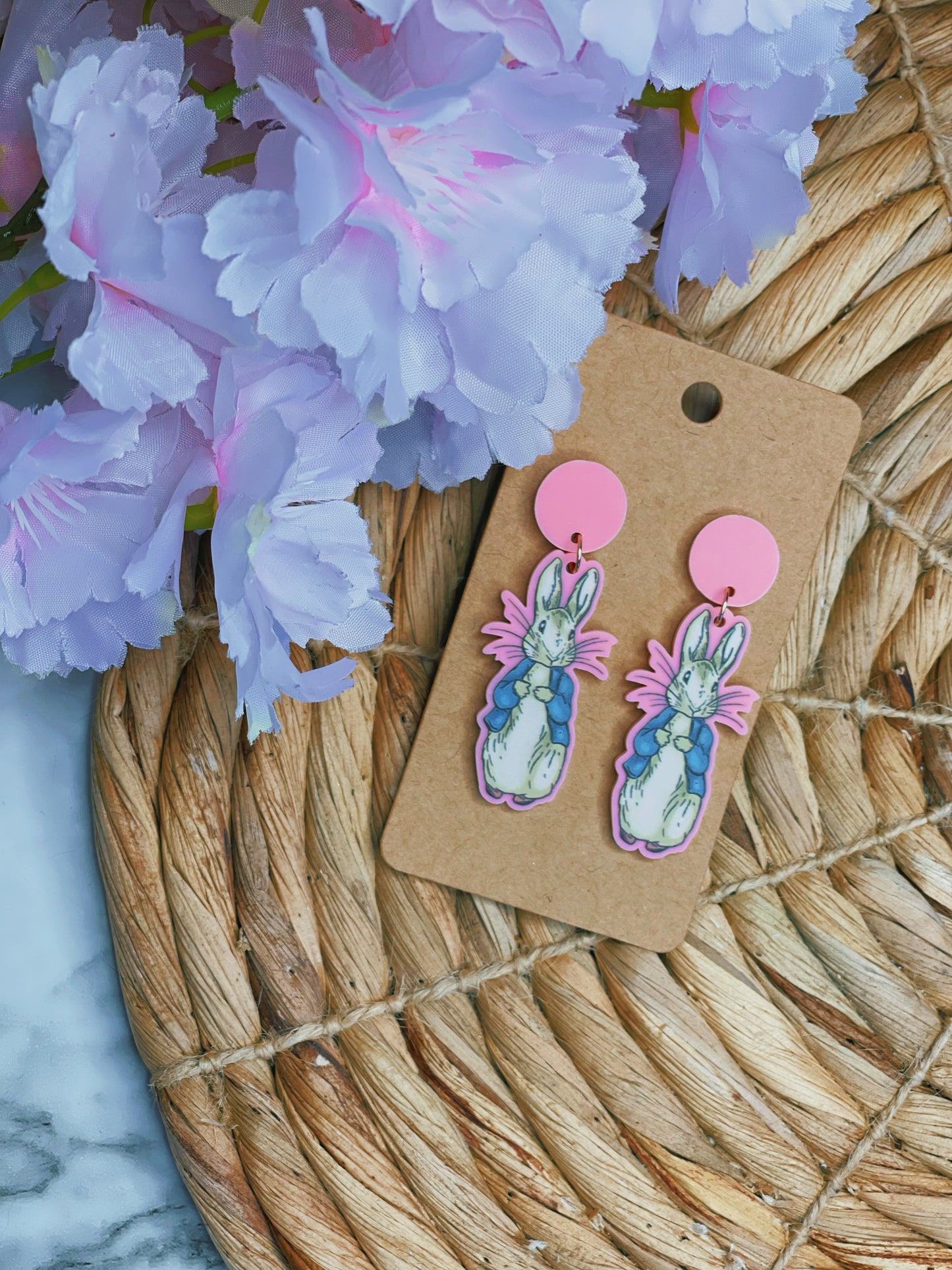 Storybook Rabbit- Dangle Earrings