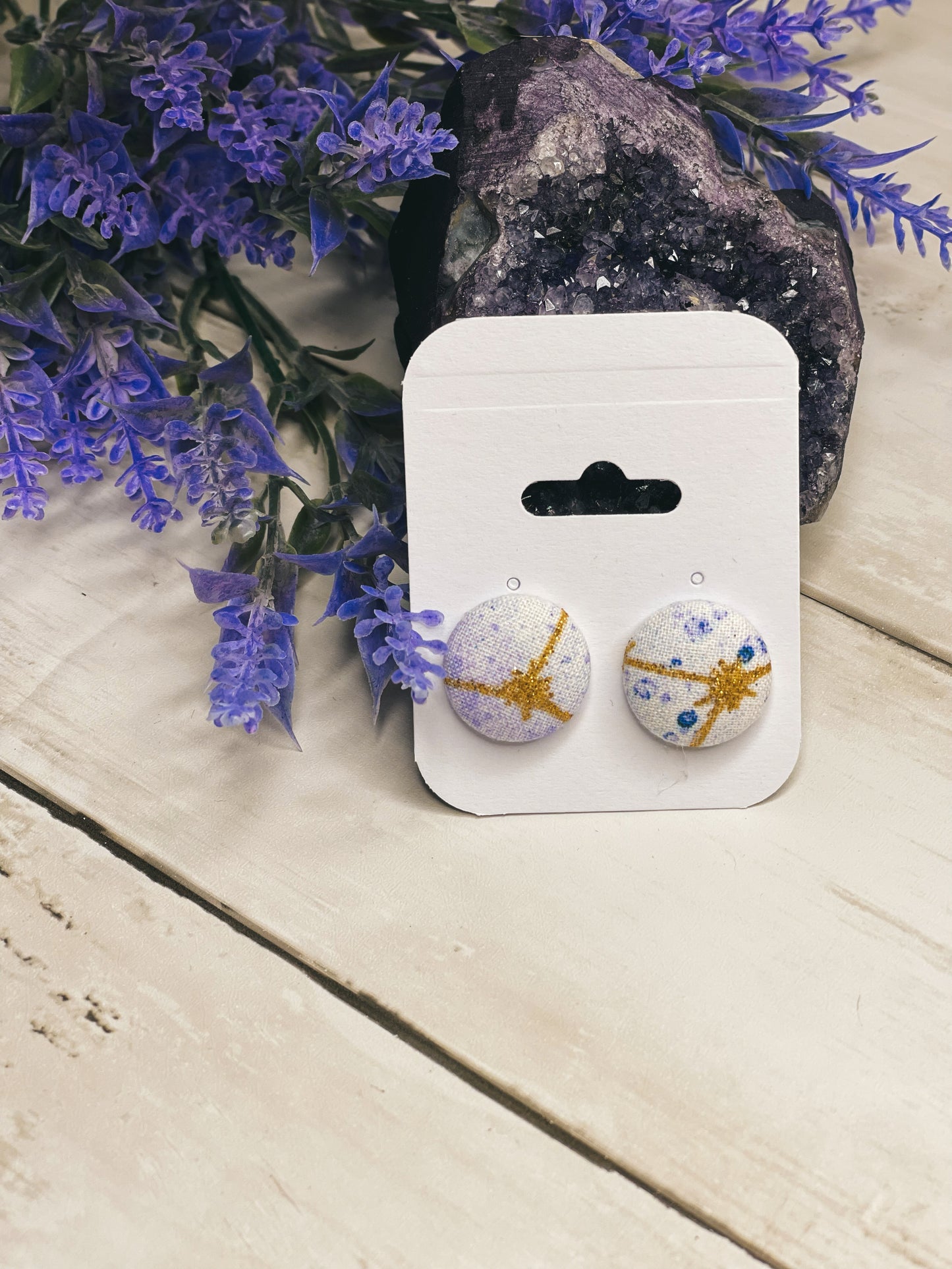 Celestial - Button Earrings