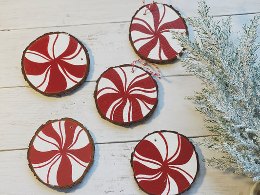 Peppermint Swirl - Christmas Ornament Set (PRE-ORDER)