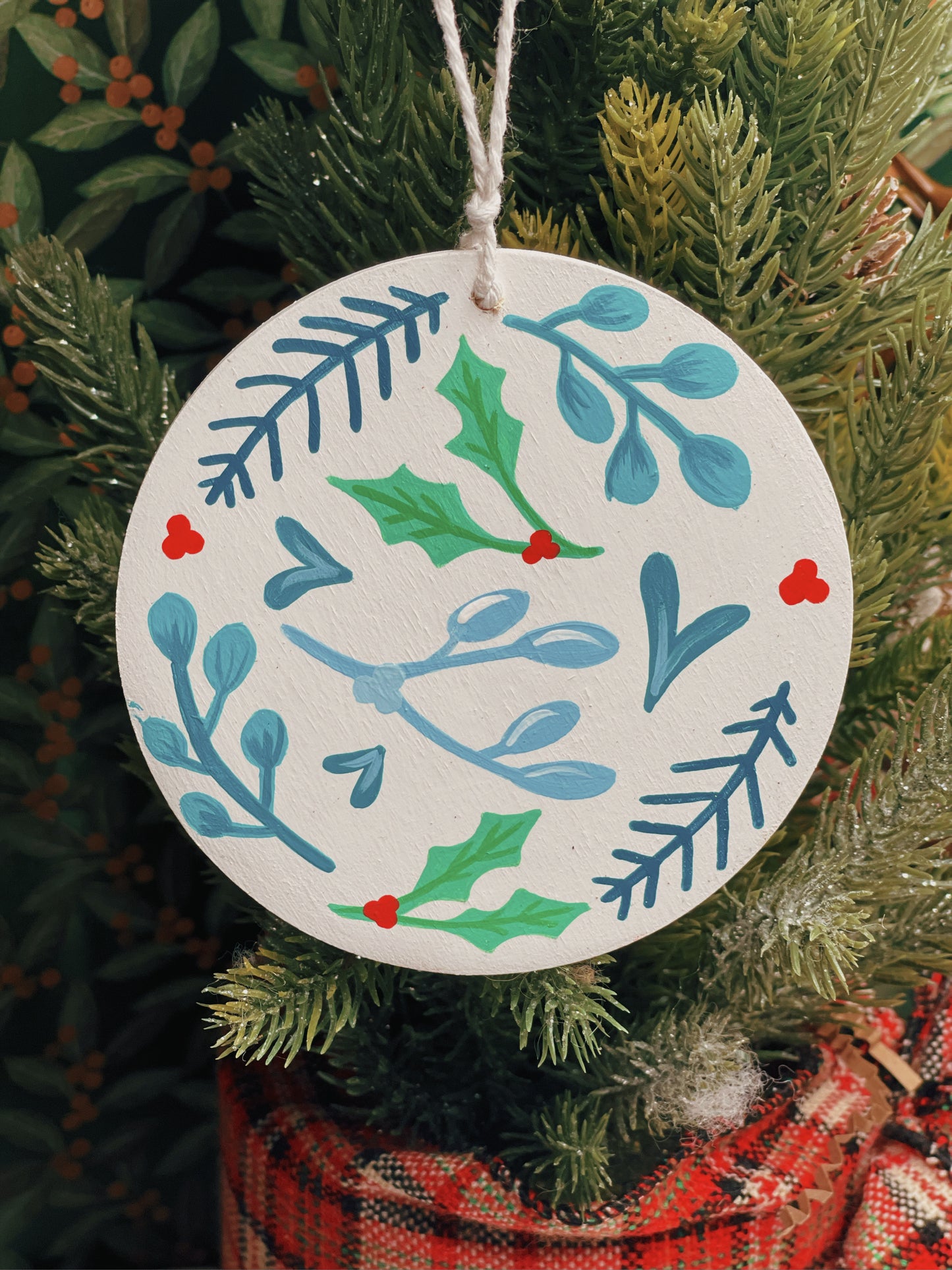 Blue Floral - Ornament (PRE-ORDER)