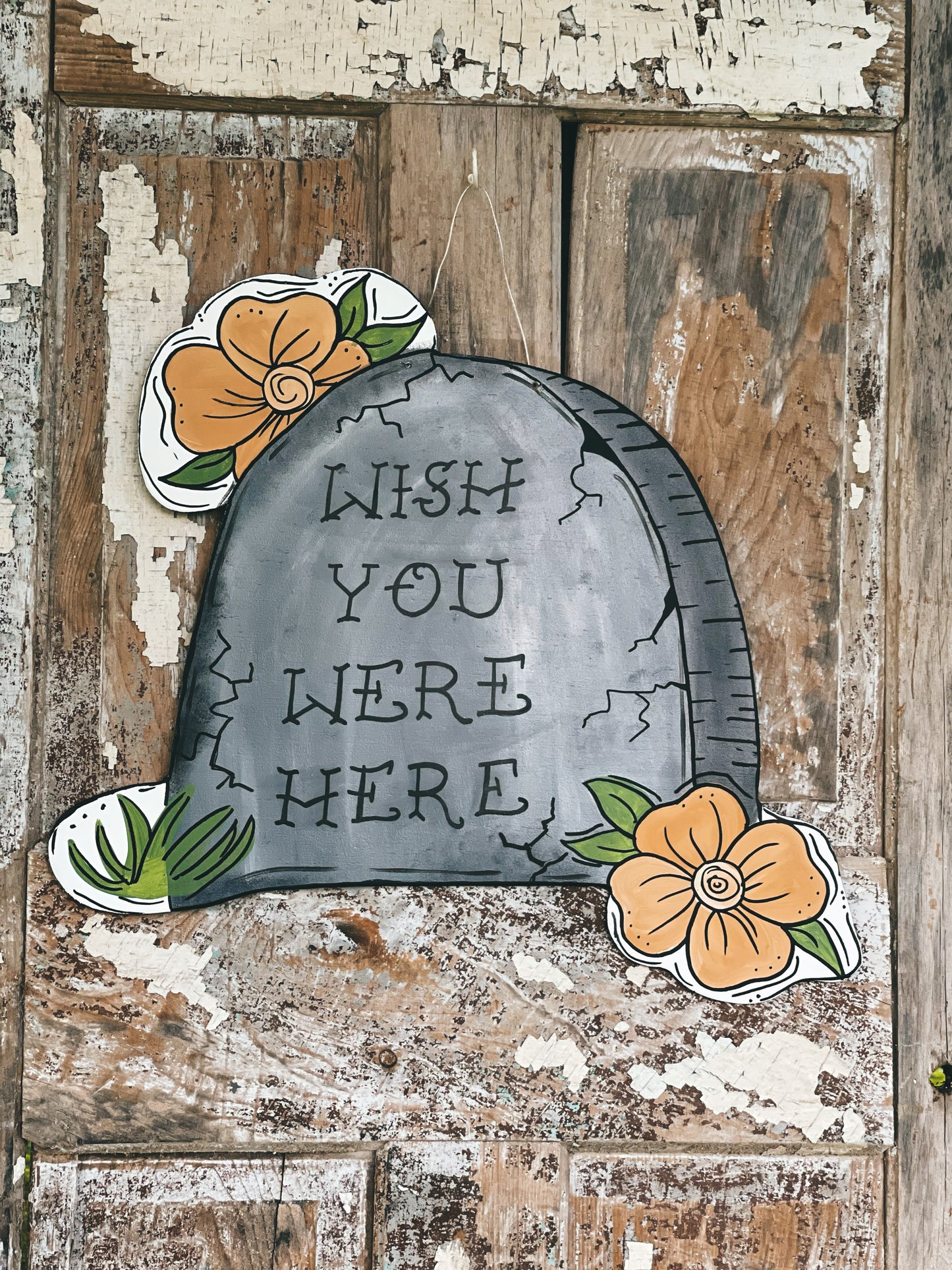 Tombstone - Cut Out Door Hanger (PRE-ORDER)