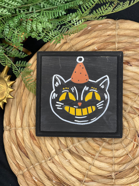 Vintage Black Cat - Plaque (PRE-ORDER)