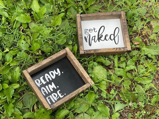 Bathroom Minis - Framed Sign