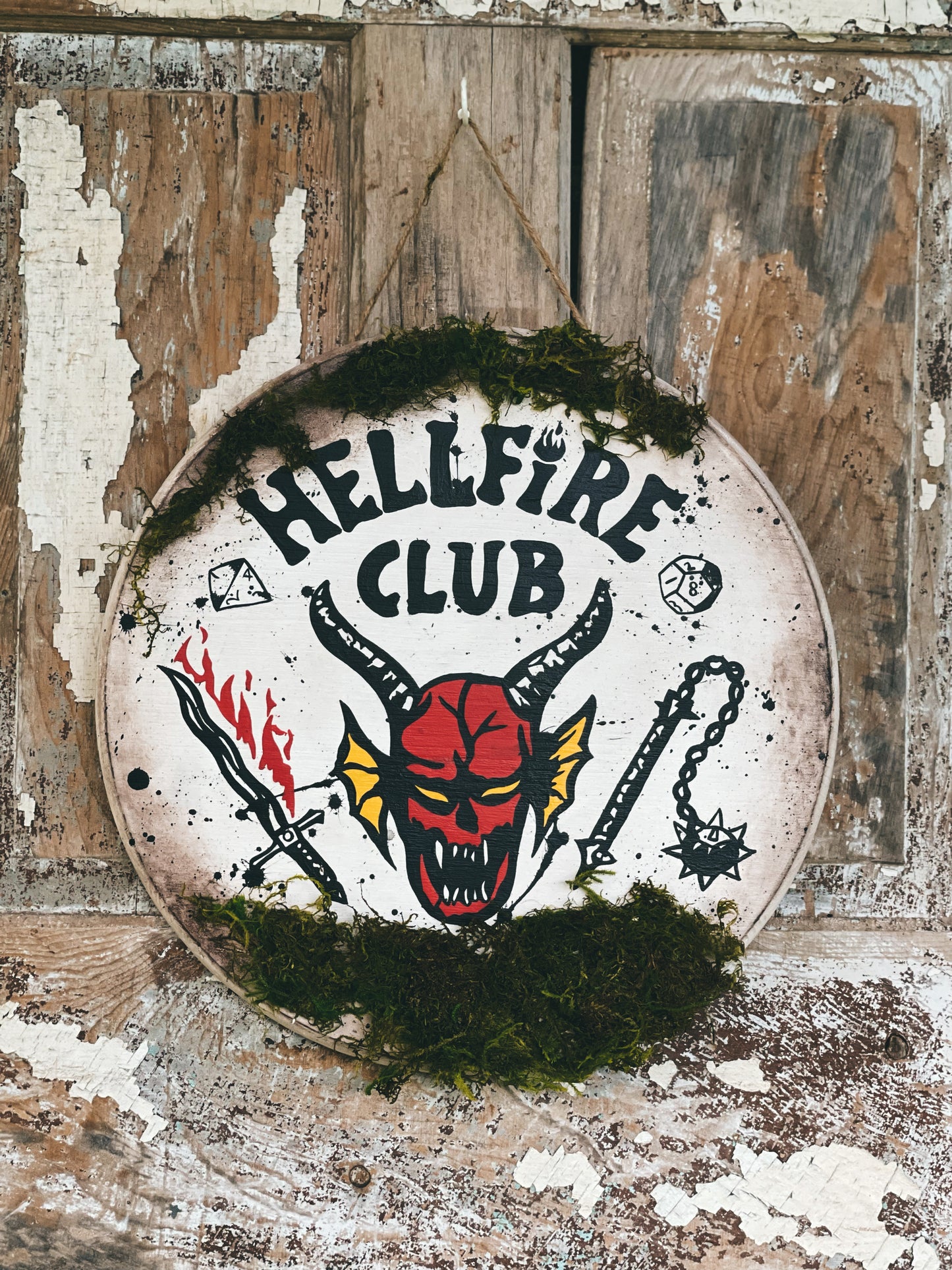 Hell Fire Club - Circle Door Hanger (PRE-ORDER)