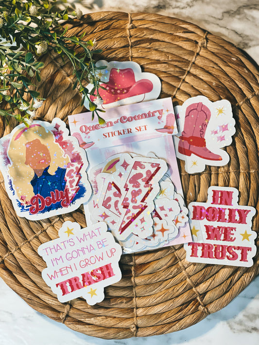 Queen of Country - Large Sticker Set