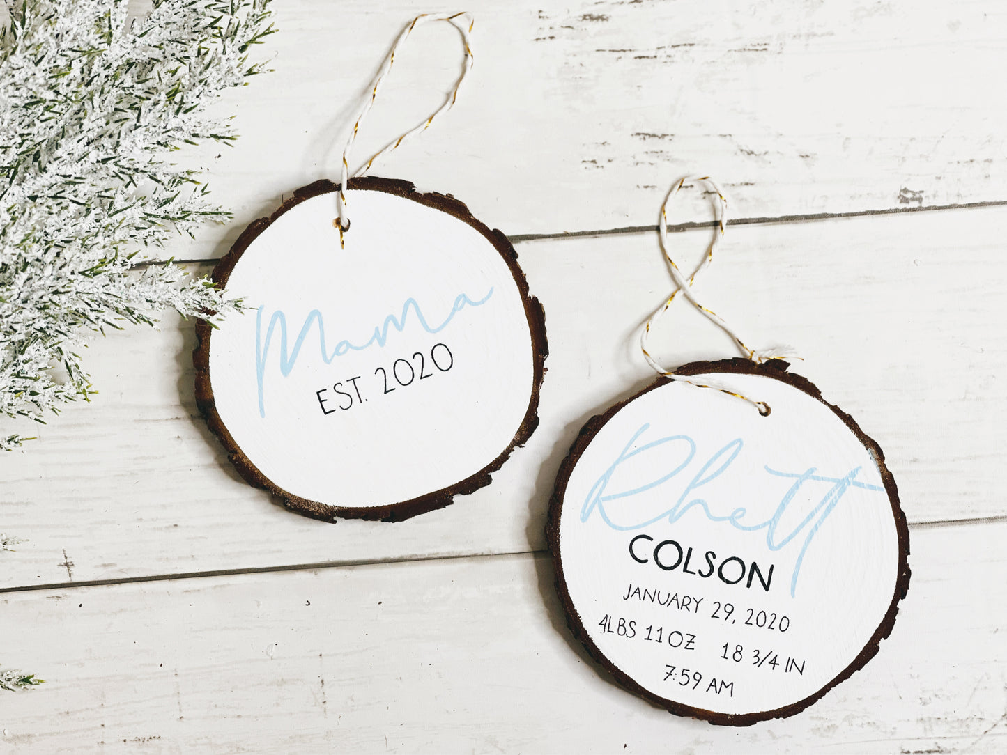 Mama and Baby - Christmas Ornament Set (PRE-ORDER)