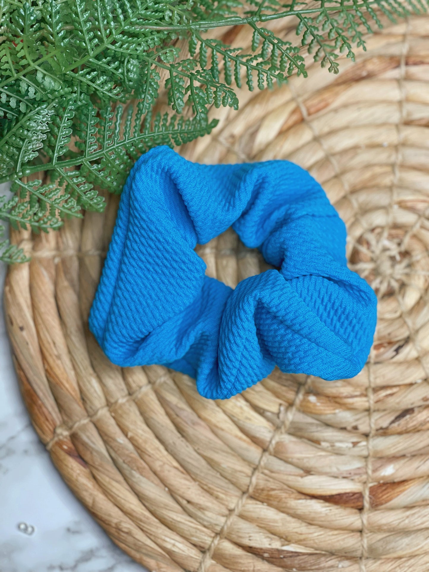 Solid Blue - Scrunchie