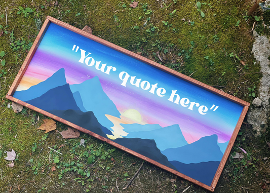 Sunset - Framed Sign (PRE-ORDER)